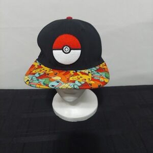 Pokémon Nintendo Creatures 2016 Hat Cap Multicolor Snapback One Size EUC
